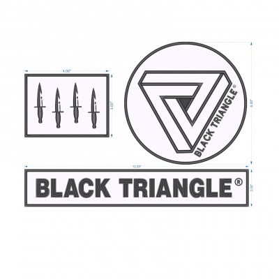 Black Triangle | Gi Patch Set